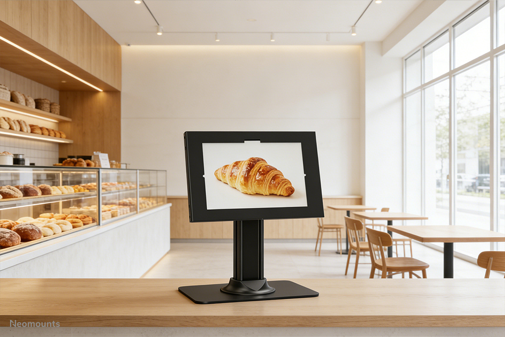 Neomounts DS15-631BL1 Supporto per tablet da tavolo - max 3 kg | 6,6 lbs - con serratura